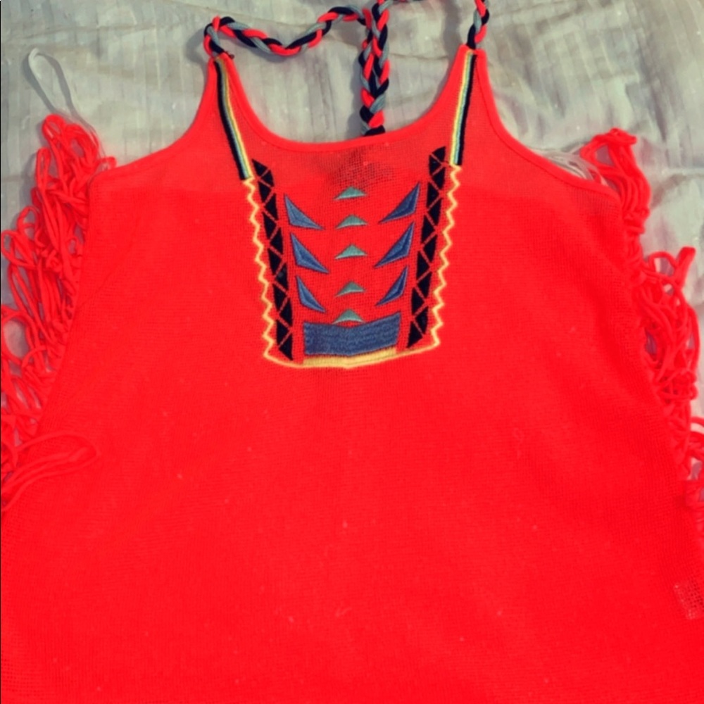Karlie hot pink tank top
